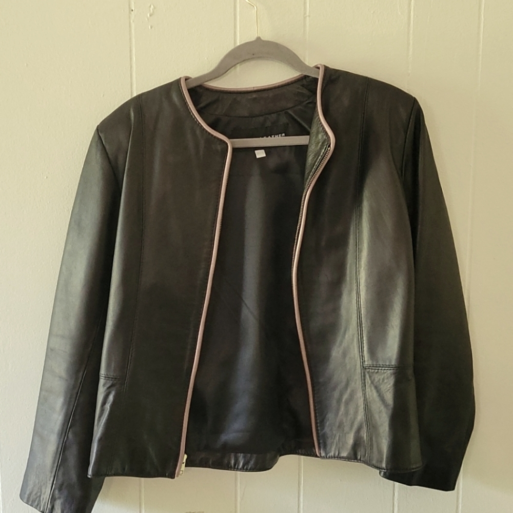 Image leather jacket